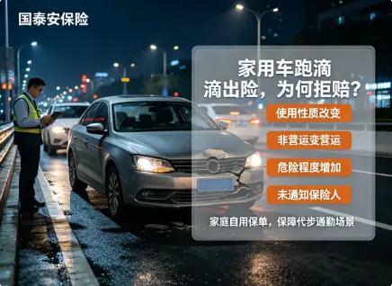 家用车半夜跑滴滴出险被拒赔，“使用性质”这条线碰不得(图1)