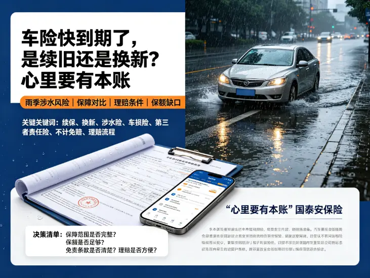 车险快到期了，是续旧还是换新？心里要有本账(图1)